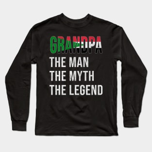 Grand Father Sudanese Grandpa The Man The Myth The Legend - Gift for Sudanese Dad With Roots From  Sudan Long Sleeve T-Shirt